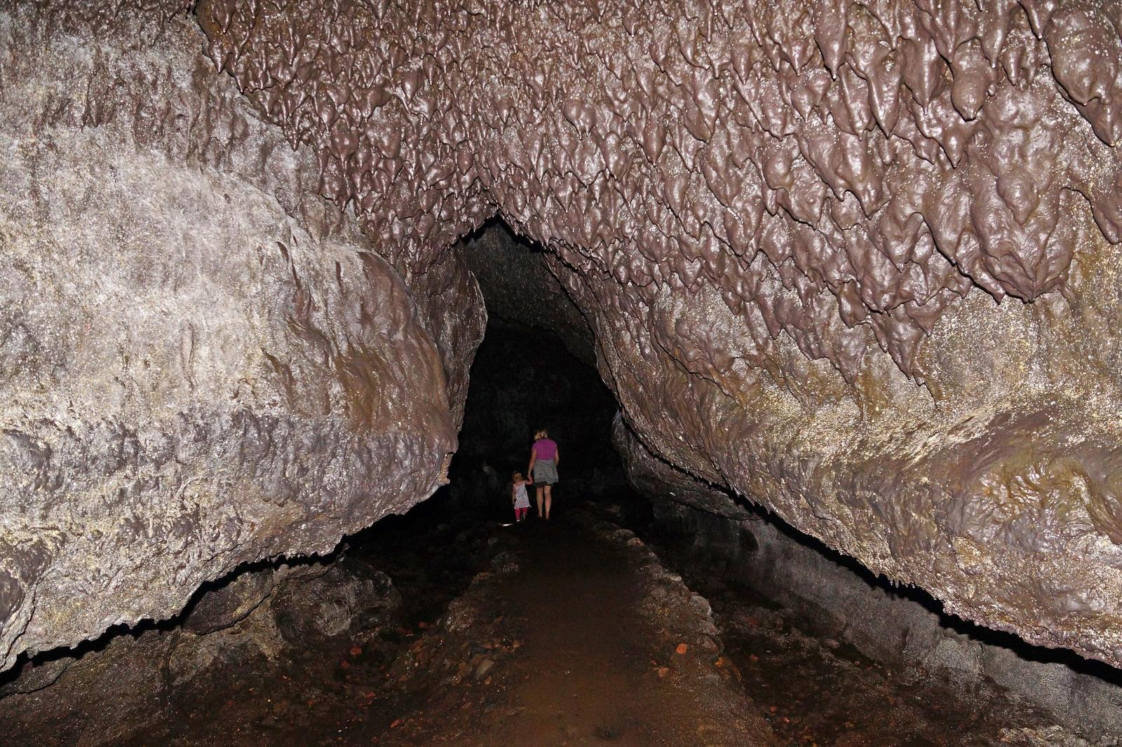 Inside the Hana Lava Tube at Ka'eleku Caverns, Maui