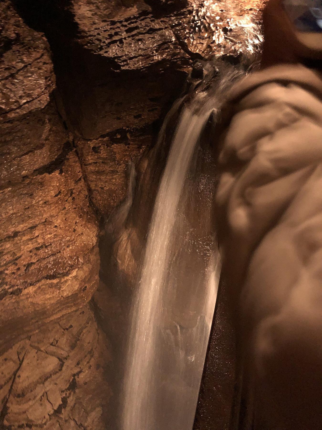 The underground waterfall in Niagara Cave, Minnesota