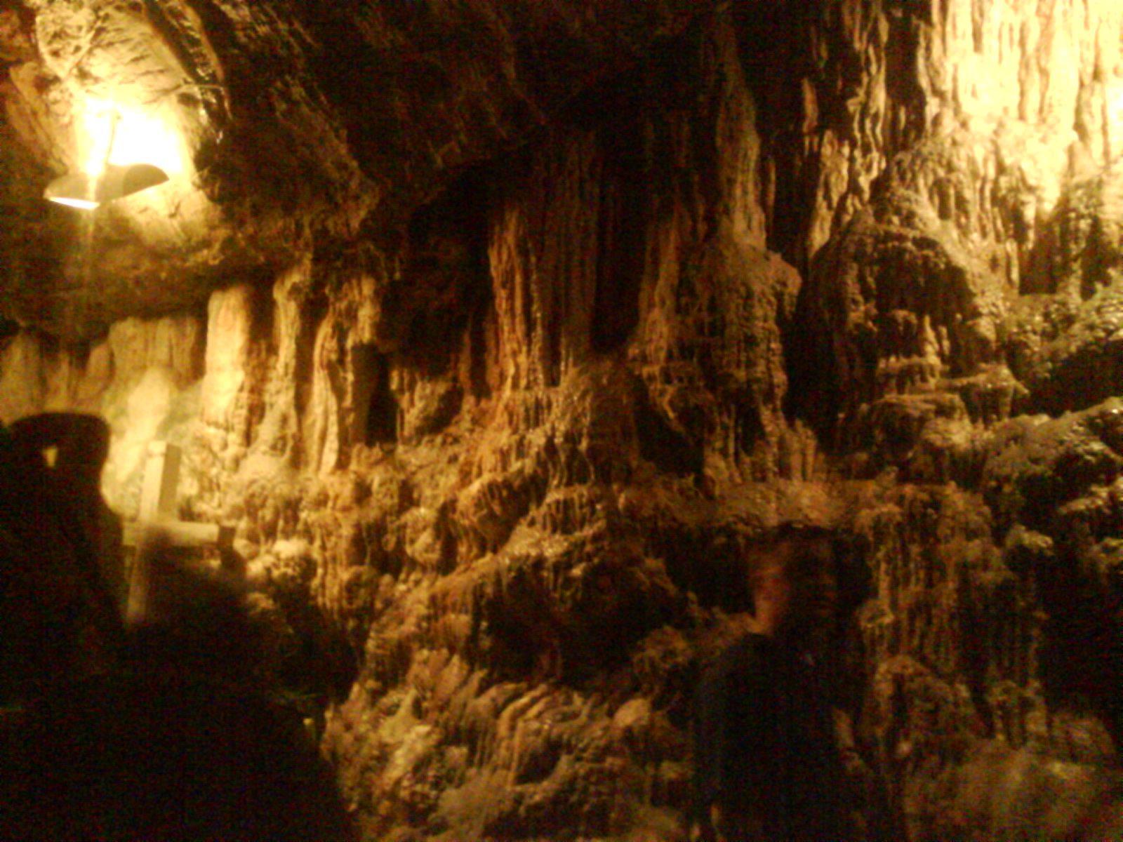 Lit formations inside Lost River Caverns, Pennsylvania