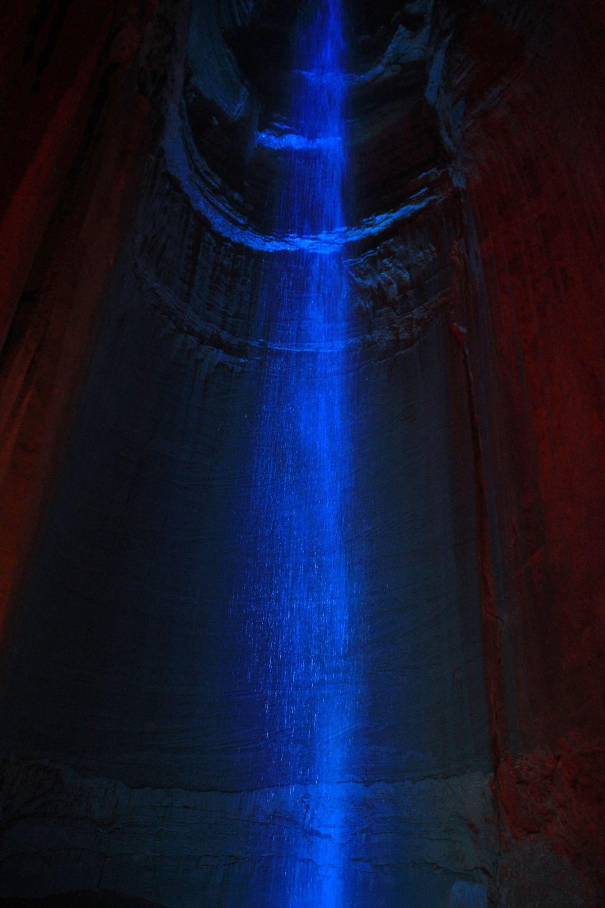 Ruby Falls, the underground waterfall inside Lookout Mountain, Tennessee