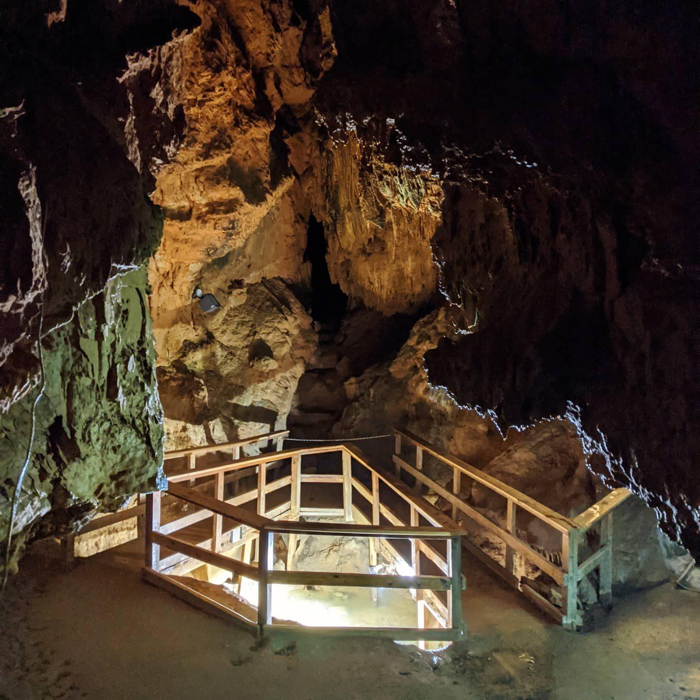 Walkway inside the Caverns at Natural Bridge, Virginia