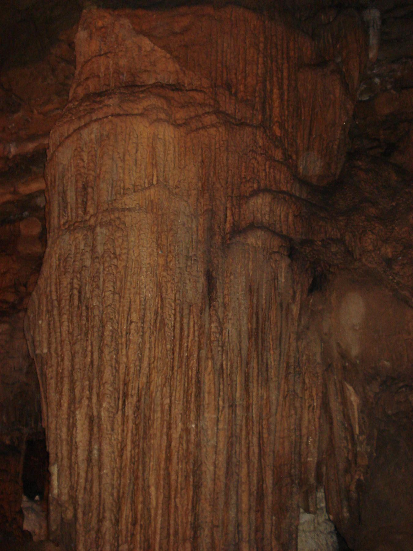 Flowstone inside Organ Cave, West Virginia